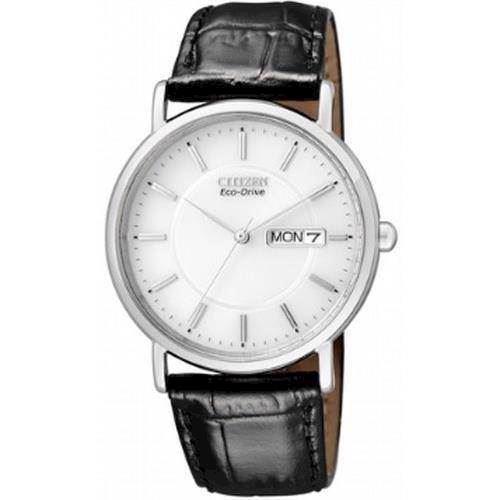 Image of mat rustfri stål quartz med Eco-Drive Herre ur fra Citizen, BM8241-01AE